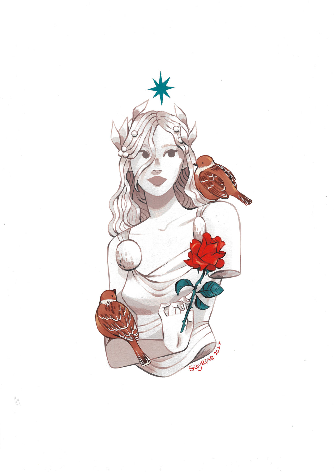 Sibylline - Aphrodite - Illustration originale