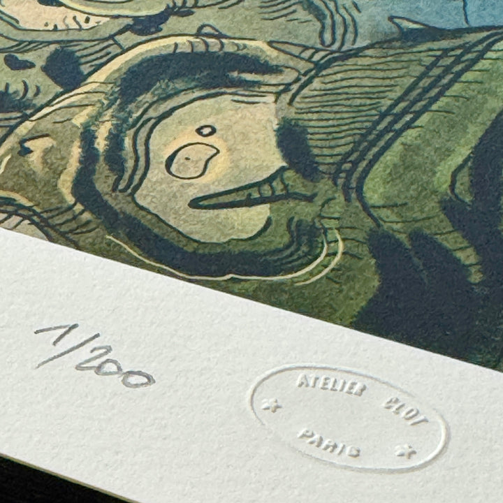 Mathieu Bablet - Silent Jenny  - Print premium avec dorure, signé et numéroté