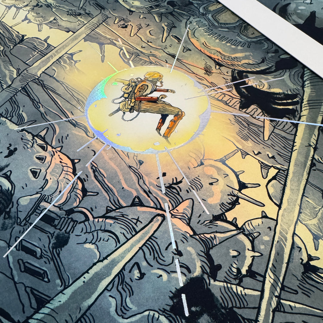 Mathieu Bablet - Silent Jenny  - Print premium avec dorure, signé et numéroté