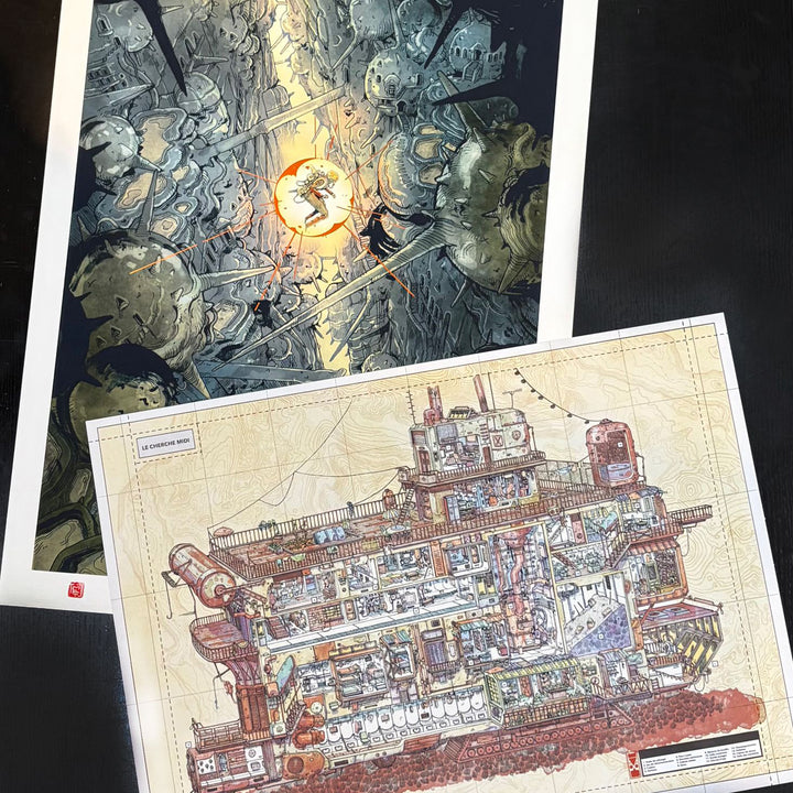 Mathieu Bablet – Silent Jenny – Set of 2 Premium Prints (Silver or Bronze Foil + Cherche-Midi)