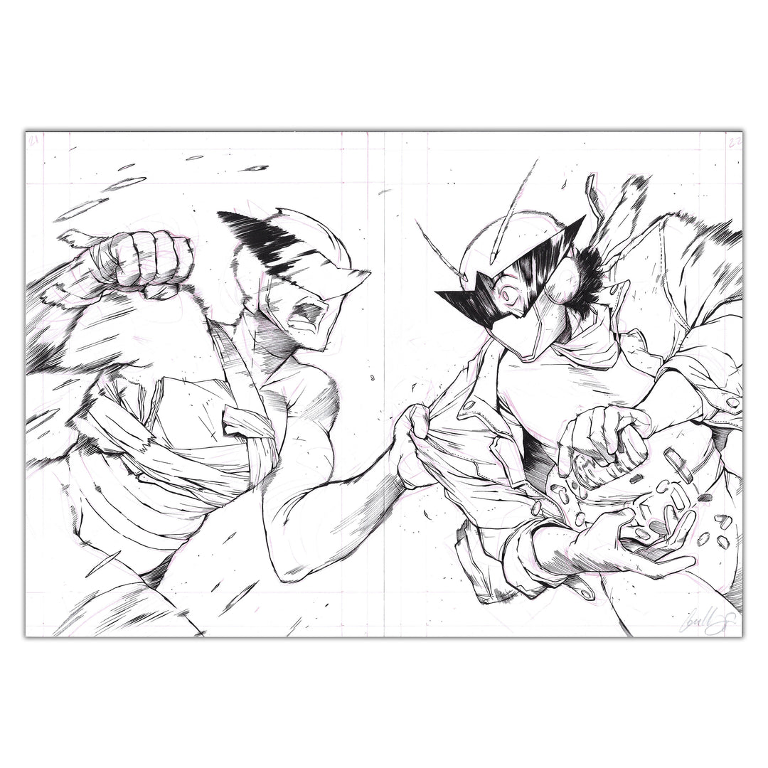 Guillaume Singelin - Shin Zero 2 - Double planche originale 202-203