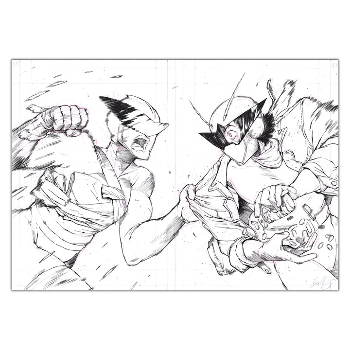 Guillaume Singelin - Shin Zero 2 - Double planche originale 202-203