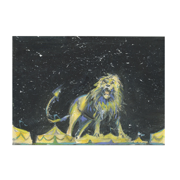 Xavier Coste - "L'Homme à la tête de Lion" - original illustration 3