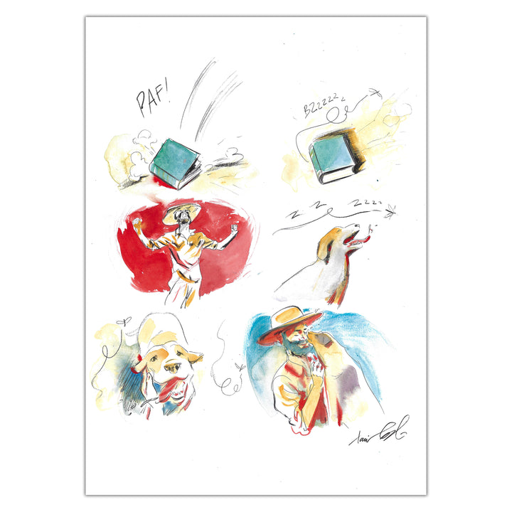 Xavier Coste - "Il Déserte", Original illustration page 39