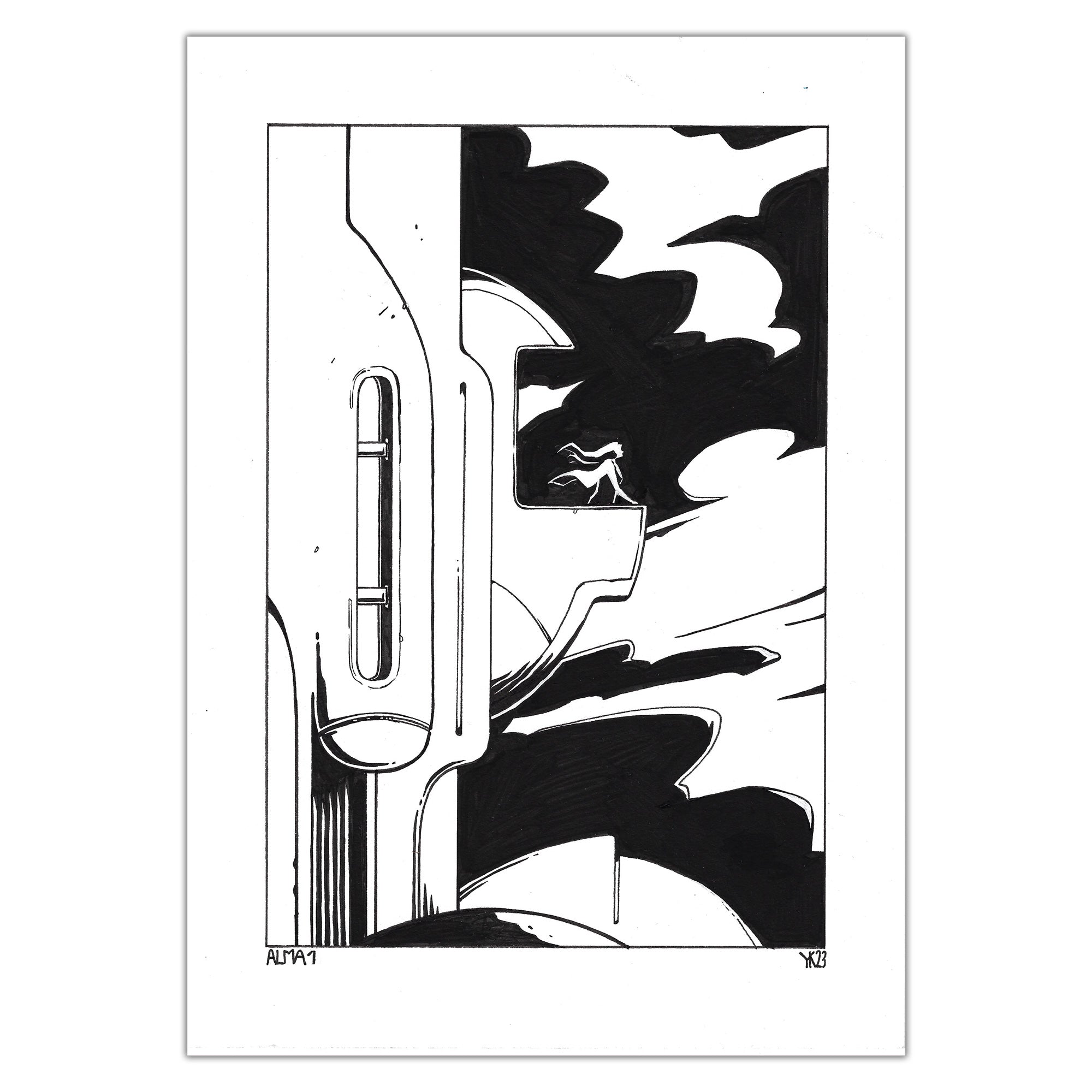 Fantasy & Moon Deer de Yoann Kavege - Planches originales