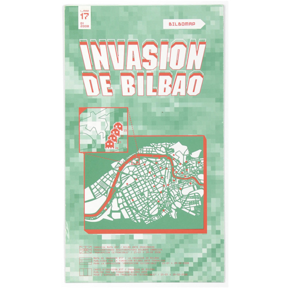 Invader - Invasion Map, Bilbao - 2008