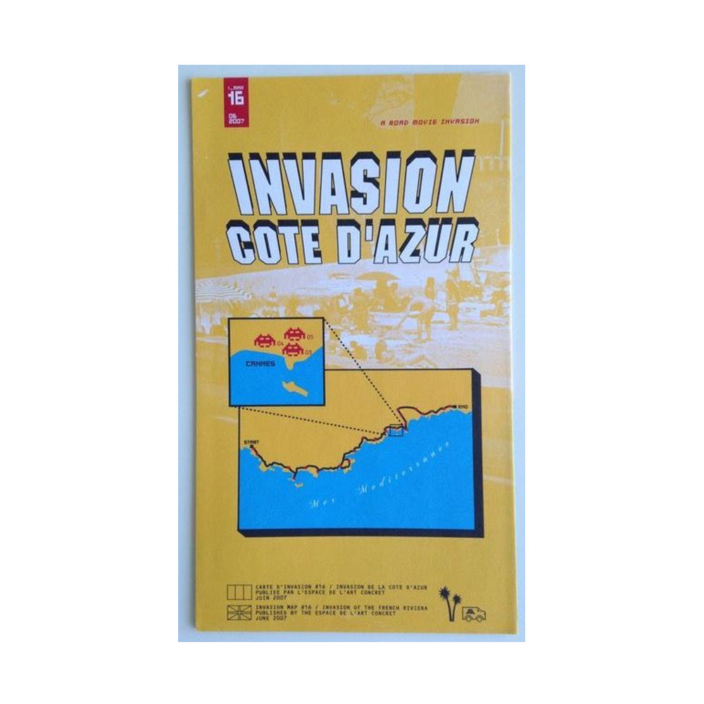 Invader - Invasion Map, Cote d’Azur - 2007