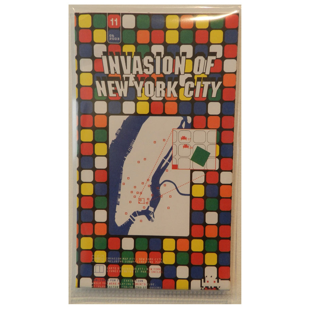 Invader - Invasion Map, New York - 2003