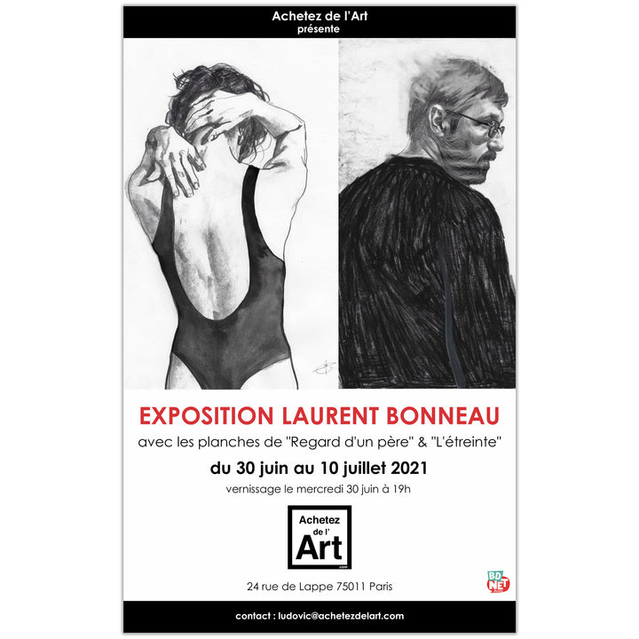 Laurent Bonneau - L'étreinte - Couverture originale