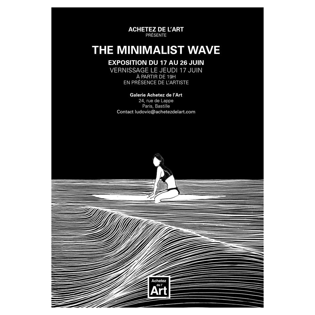 The Minimalist Wave - Olivia - Illustration originale