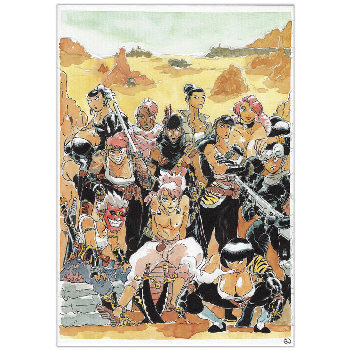 Baptiste Pagani - Les Lames d'Ashura - Illustration originale 5