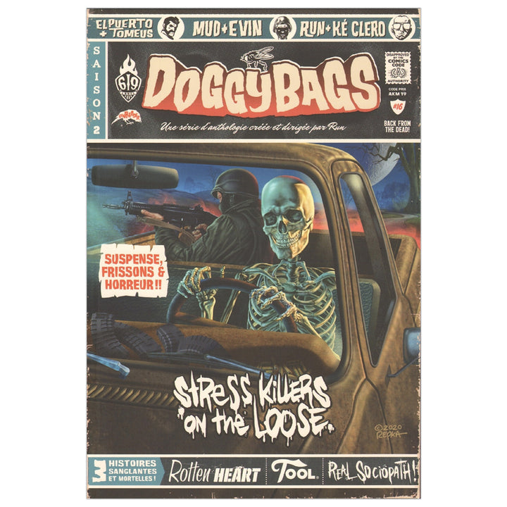 Ké Clero - DoggyBags volume 16 couverture et poster - Illustration originale