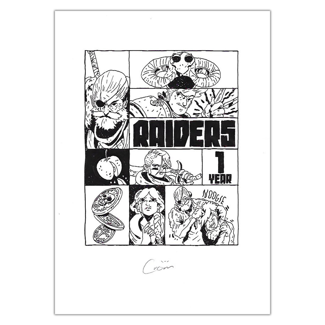 CROM - Raiders 1 Year - Illustration originale