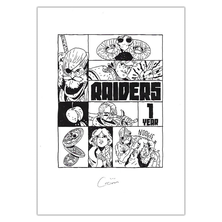 CROM - Raiders 1 Year - Original illustration
