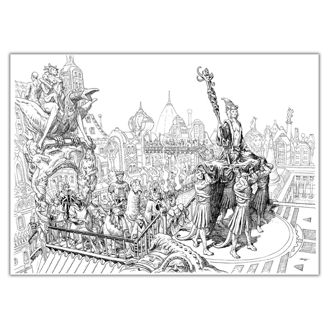 José Roosevelt - Illustration originale -  Le défilé