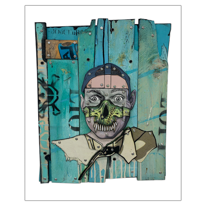 Eric Liot - Autoportrait au Masque de la Mort - Vente Urgent ! Art