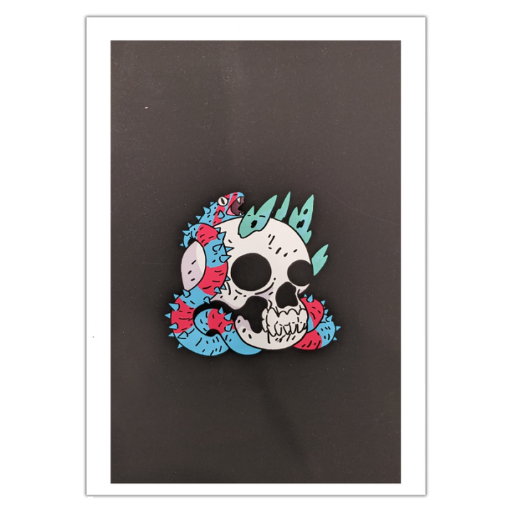 CROM - Raiders Skull Limited Edition - Print