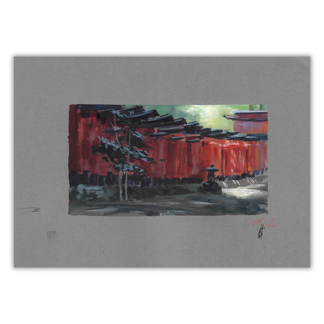 Gaëlle Hersent - Fushimi Inari (les Torii) - Oeuvre originale
