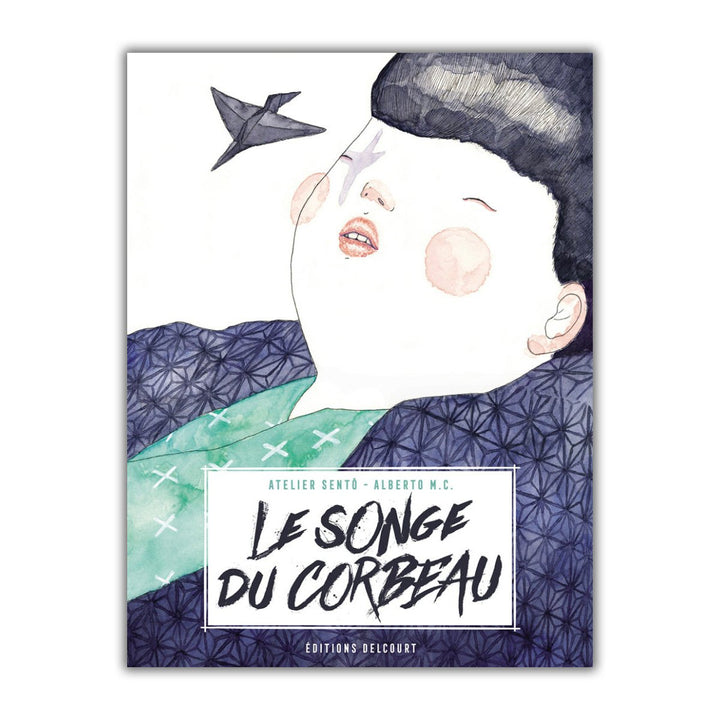Alberto M.C. – Le Songe du Corbeau - Illustration originale – Flowers and dark thought