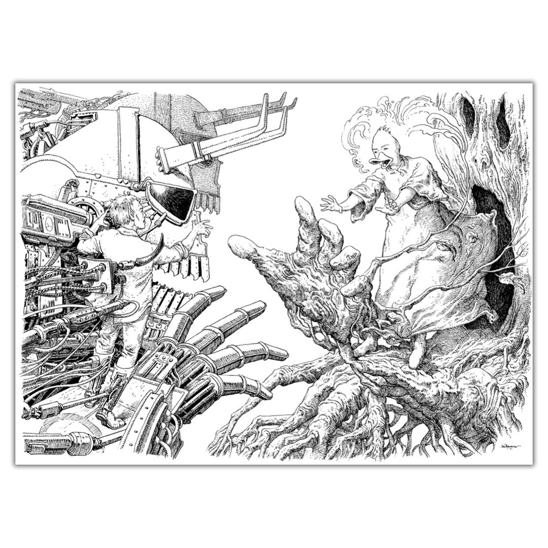 José Roosevelt - Illustration originale -  Le combat des magiciens
