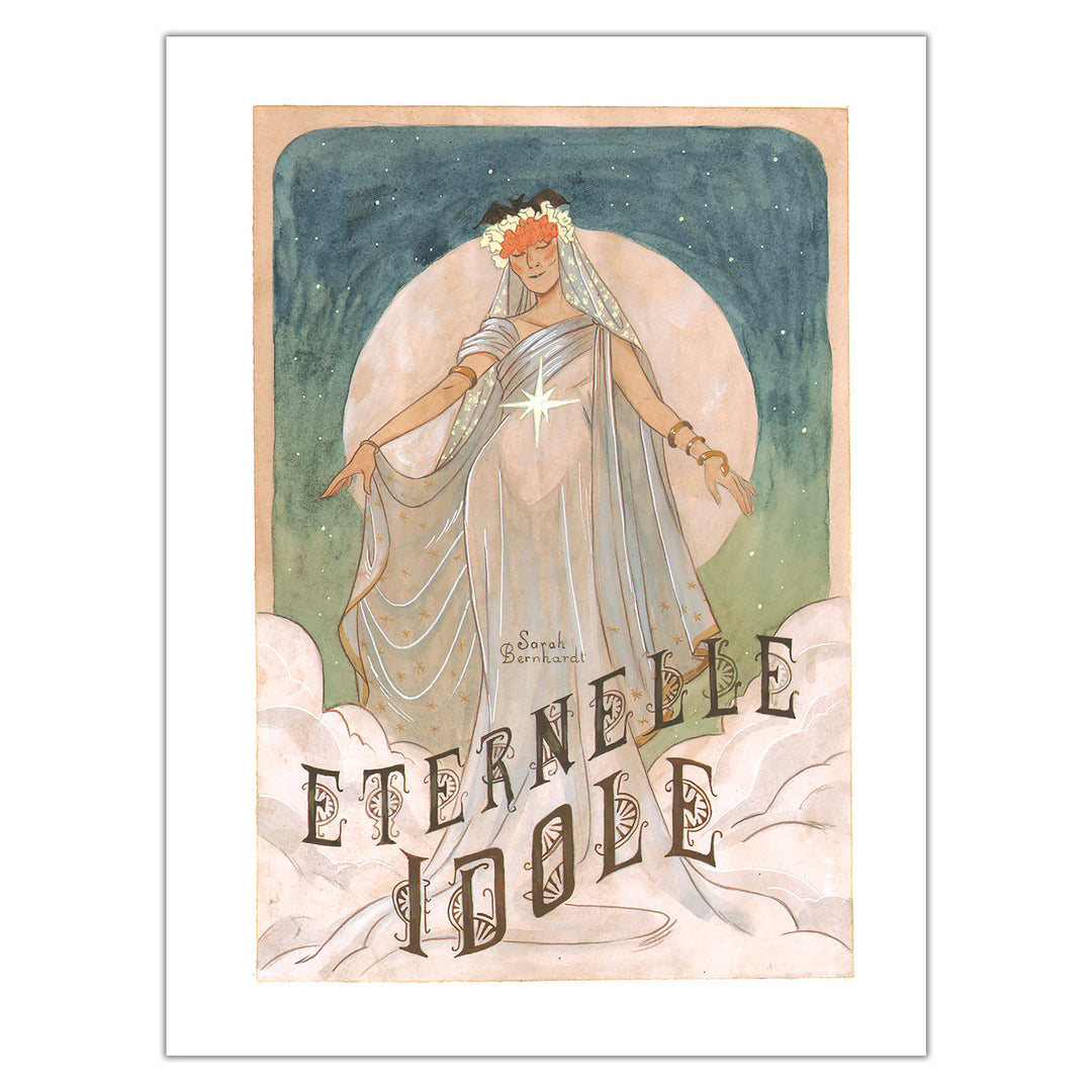 Marie Avril - Divine - Vie(s) de Sarah Bernhardt - Illustration originale "Eternelle idole"