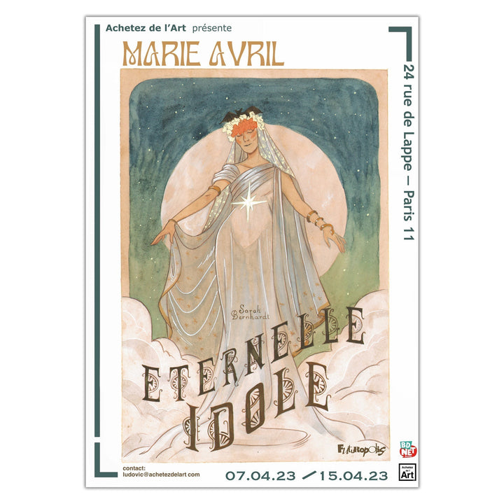Marie Avril - Divine - Vie(s) de Sarah Bernhardt - Illustration originale "Sarah Barnum"
