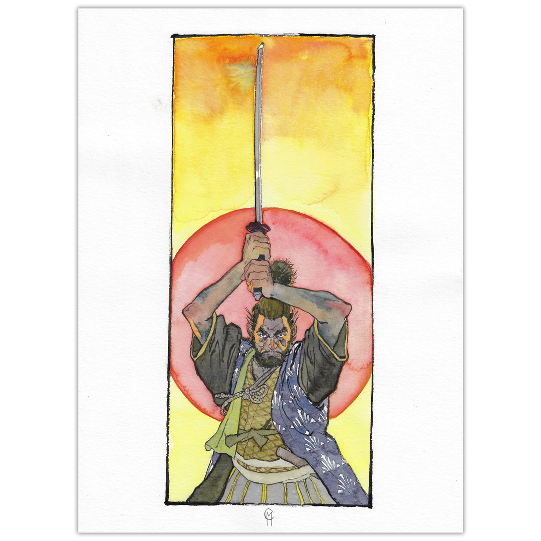 Merwan - Miyamoto Musashi - illustration originale