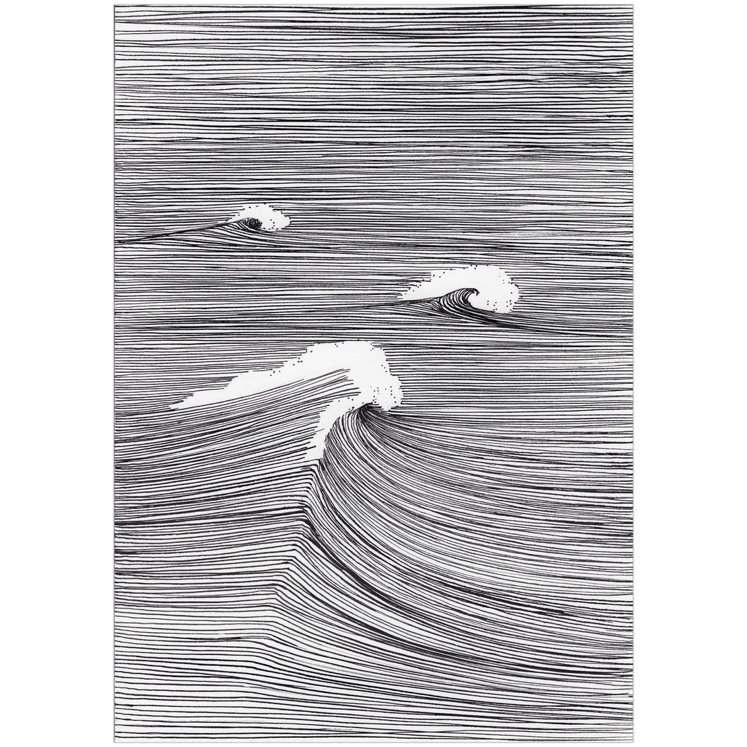 The Minimalist Wave - Trois moutons - Illustration originale
