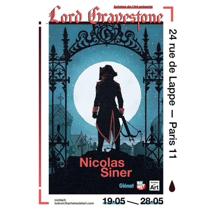 Nicolas Siner - Couverture Lord Gravestone - Print en précommande