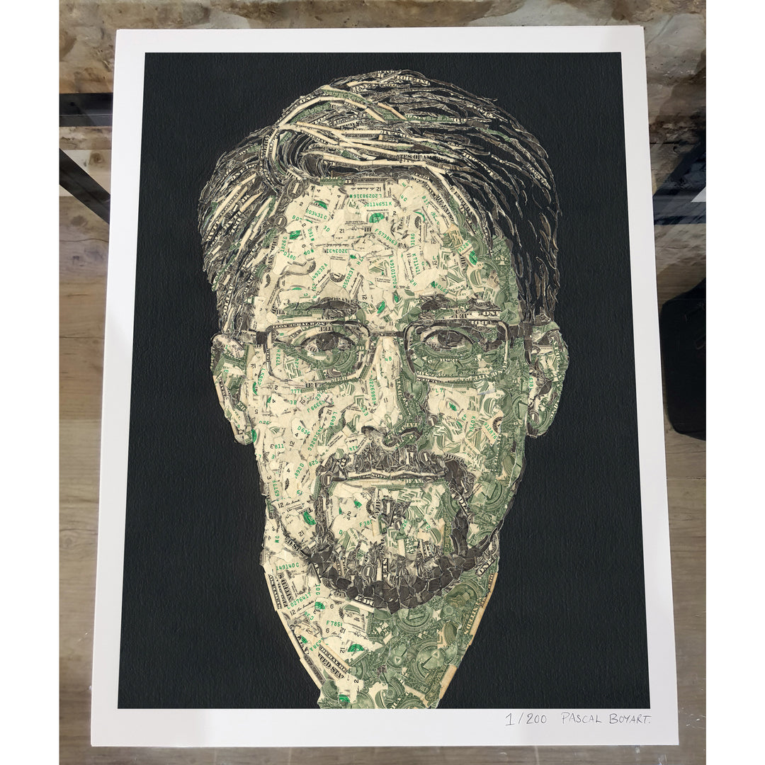 Pascal Boyart - Dollars Snowden - Premium Print - Numbers 1-100/200