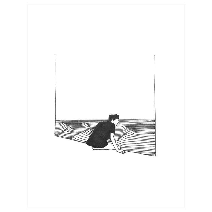 The Minimalist Wave - La solitude - Illustration originale