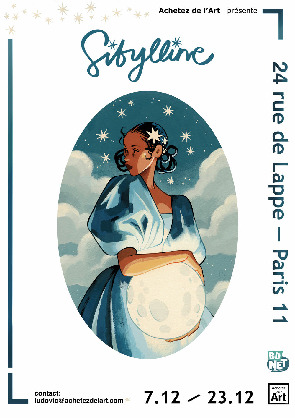 Sibylline - Lumière de la Nuit - Original illustration (exhibition poster)