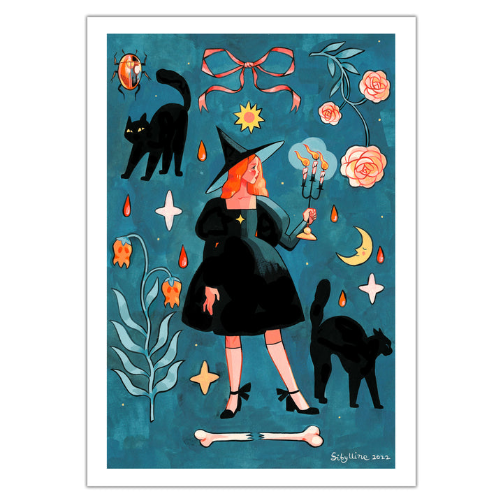 Sibylline - Little Witch - Original illustration